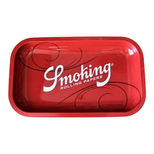 Smoking Red Medium Rolling Tray