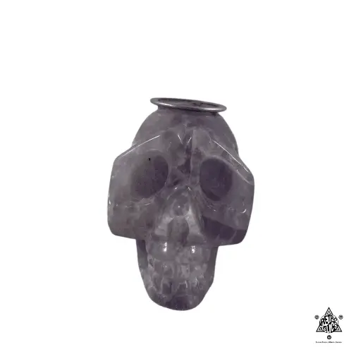 Crystal Pipe- Amethyst Skull Pipe