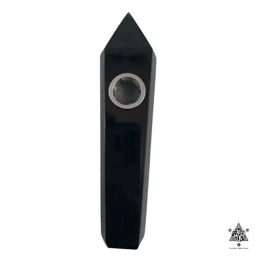 Crystal Pipe- Blue Goldstone