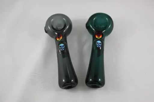 Redeye Glass Dichro Skull Pipe