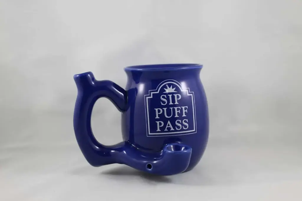 Sip Puff Pass Ceramic Pipe Mug