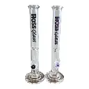 Hoss Glass Embossed Straight Tube Bongs