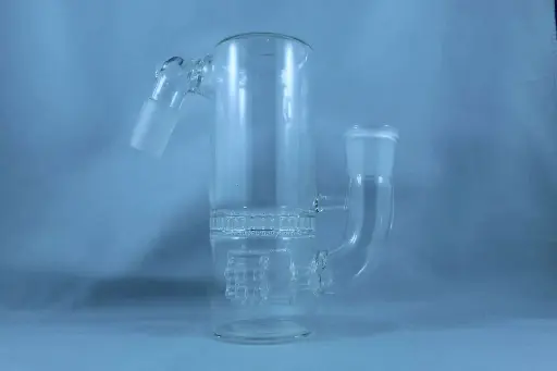 Ash Catcher- Doube Perc 18mm Male 45°
