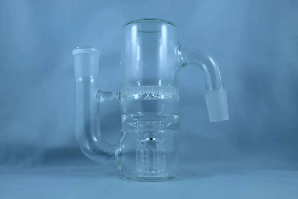 Ash Catcher- Double Perc 18mm Male 90°