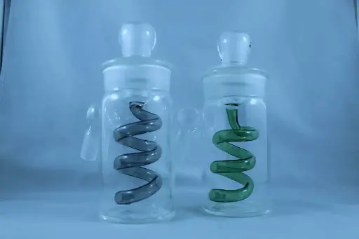 Ash Catcher- Spiral Perc 14mm Male 45°