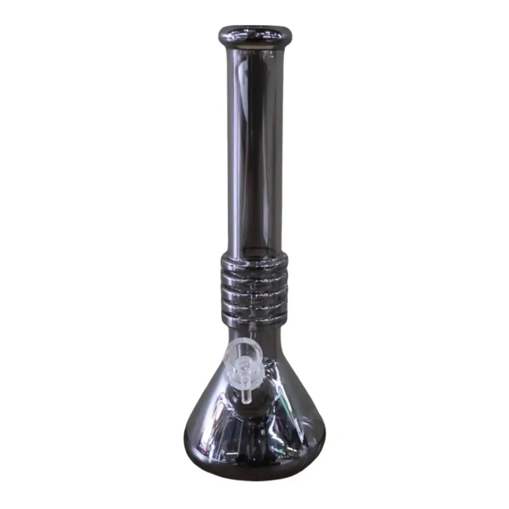 Silver Electroplated Beaker Bong