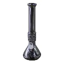 Silver Electroplated Beaker Bong