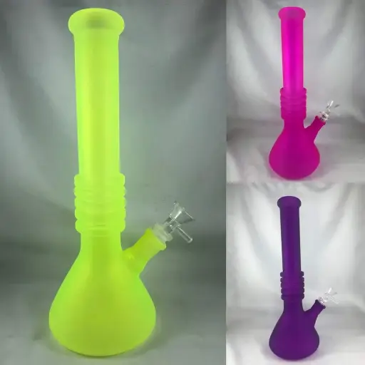 Neon Frosted Day Glow Beaker Bongs