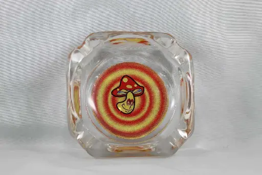 Ash Tray-Glass High Mushroom