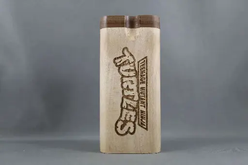 Engraved Wood Dugout-Ninja Turtles