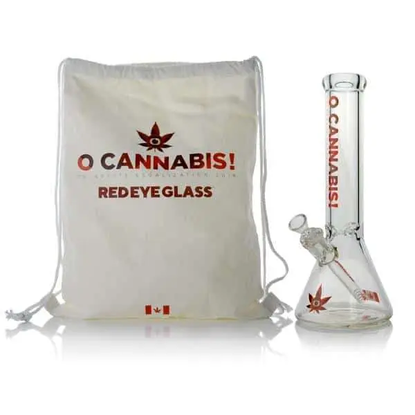 Red Eye Glass O Cannabis Commemorative Beaker