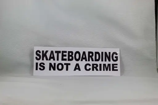 Sticker-Skateboarding Is Not A Crime