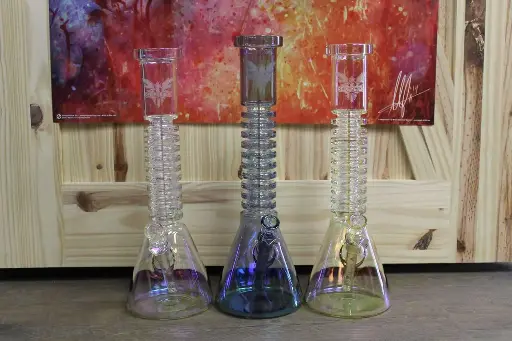 15" REDEYETEK Radiation Beakers With Terminator Finish-Assorted Colours