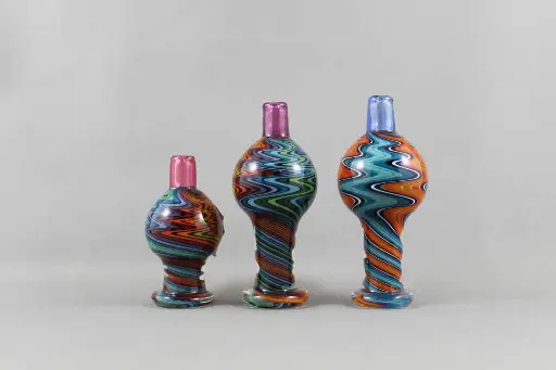 Mook's Glass Directional Flow Carb Cap-Large Wig Wag