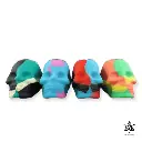 Multicoloured Silicone Skull Pipe