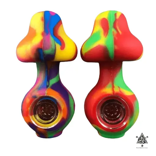 Lit Silicone Mushroom Pipe