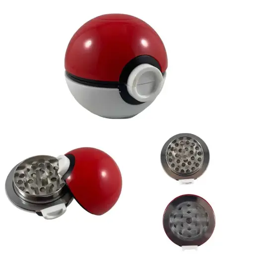 PokeBall Aluminum 3 Piece Grinder
