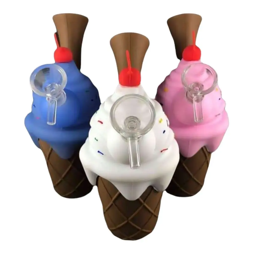 Silicone Ice Cream Water Bong