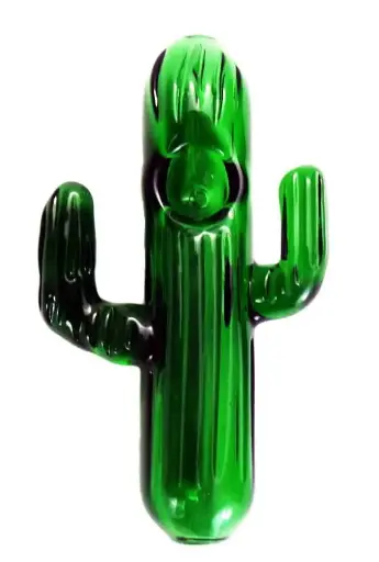 Chameleon Glass Cactus Pipe