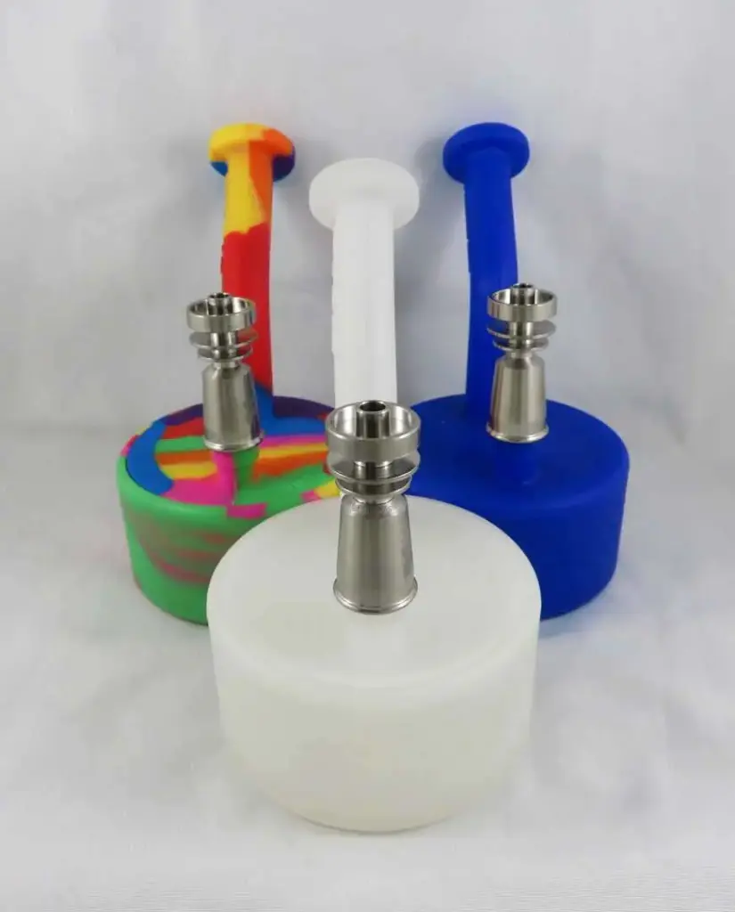 Silicone Puck Concentrate Rig