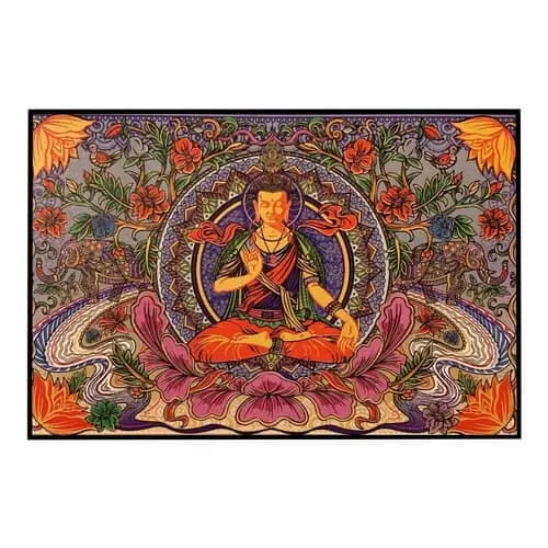 Tapestry 3D Buddha Lotus