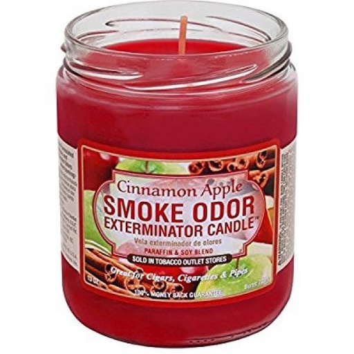 Smoke Odor Exterminator 13oz Jar Candle Apple Cinnamon