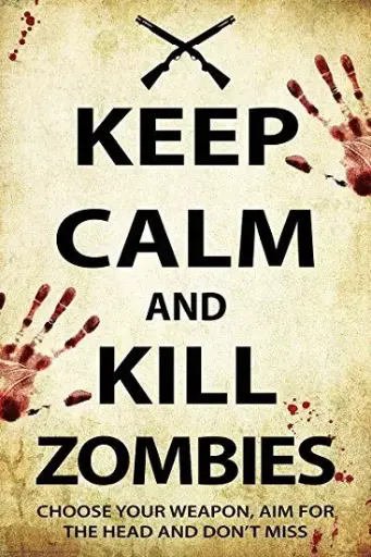 Regular Poster- Keep Calm Kill Zombies