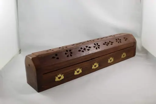 Incense Burner-Wood Coffin