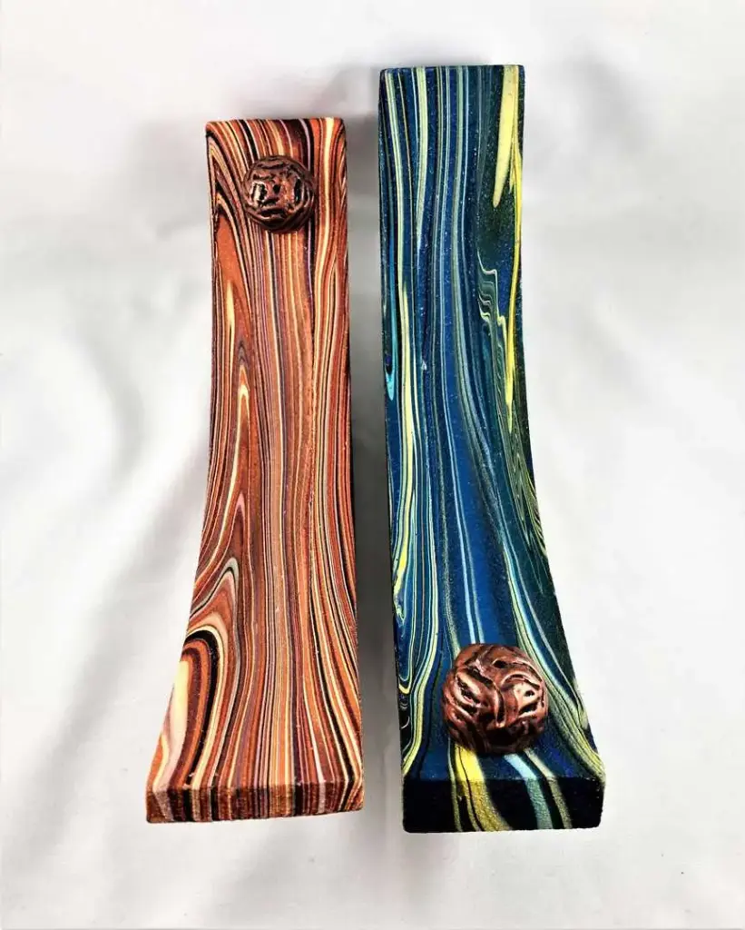 Zen Painted Wood Incense Holder