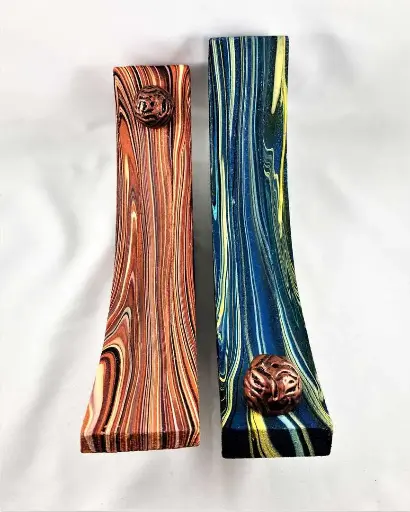 Zen Painted Wood Incense Holder