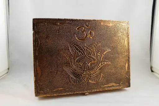 Bronze Metal Box – OM Lotus