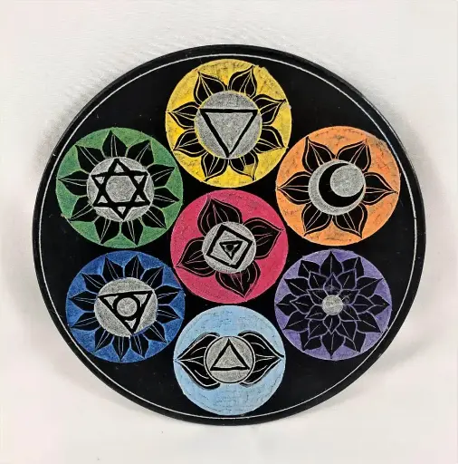 Soapstone Chakra Incense Burner