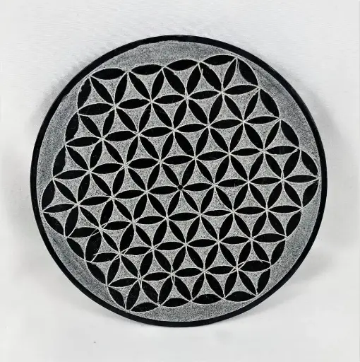 Soapstone Flower Of Life Incense Burner