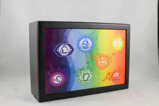 Wood Box With Printed Design – Chakra