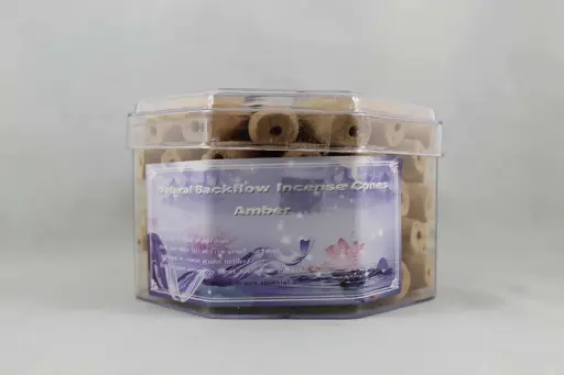 Natural Back Flow Incense Cones-Amber