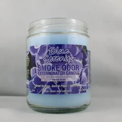 Smoke Odor Candle-Blue Serenity