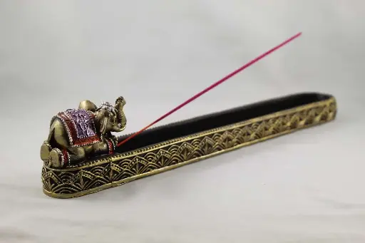 Incense Holder-Purple Elephant