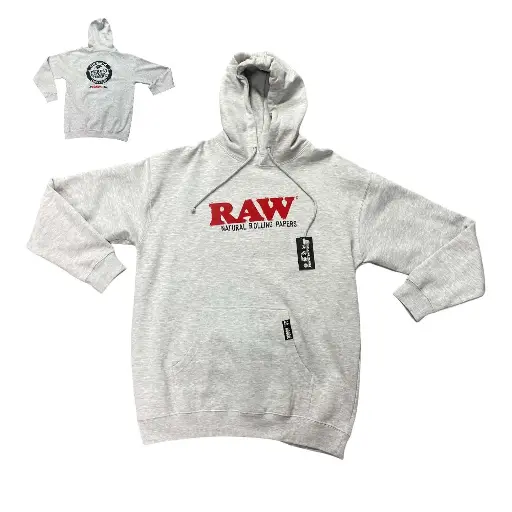 Raw OG Pull Over Hoodie-Grey