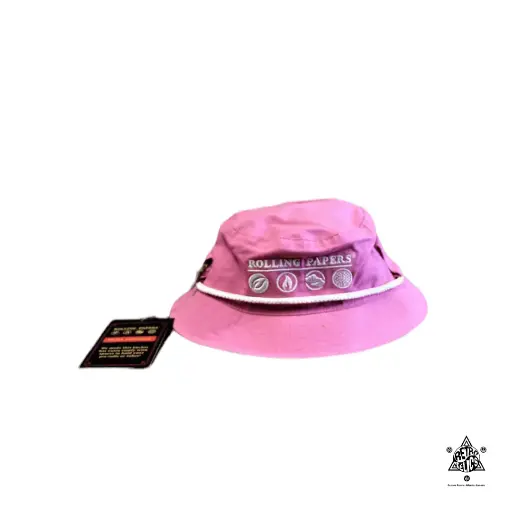 Rolling Papers X Raw Smokerman's Bucket Hat-Pink