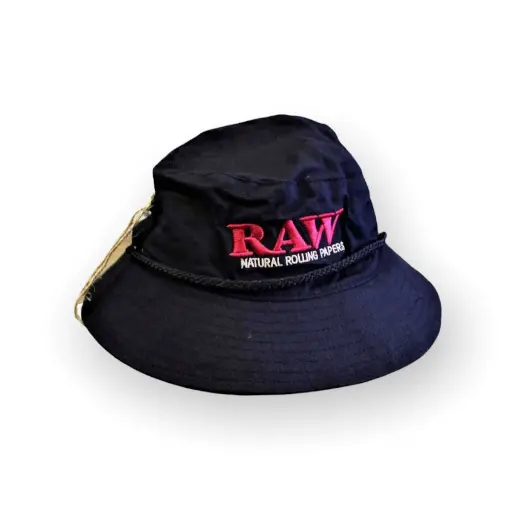Raw Smokerman's Bucket Hat-Black