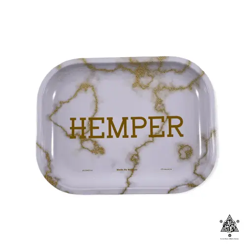 Hemper Luxe Marble Rolling Tray-Mini