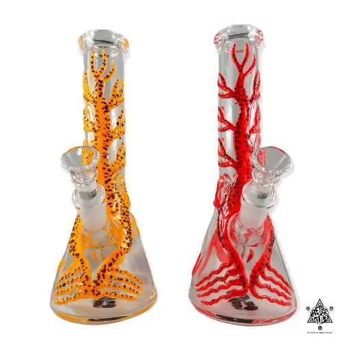 Glow In The Dark Tree & Snake Beaker Bong
