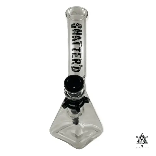 Shatter'd Glassworks-Square Base Beaker Bong