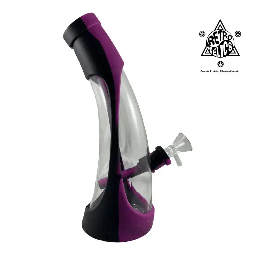 Silicone Glass Hybrid Horn Water Pipe