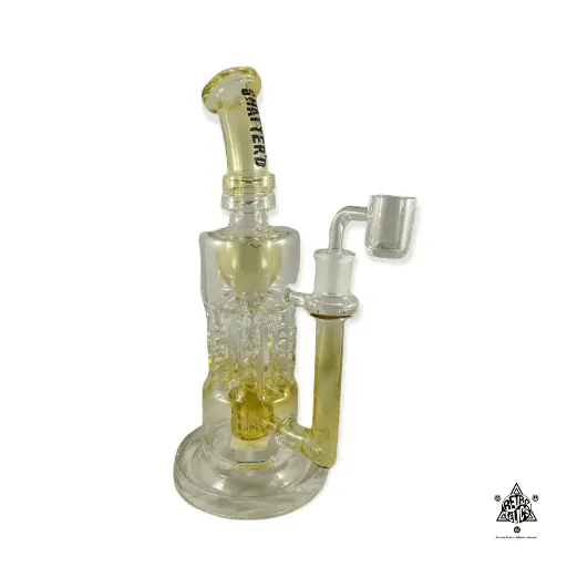 Shatter'd Glassworks-Fumed  Pillar Recycler Rig