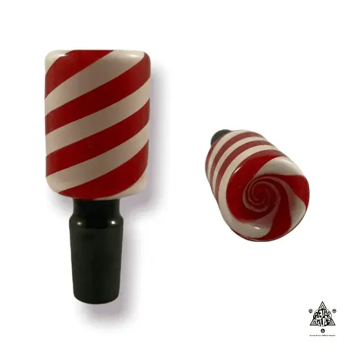 Spiral Glass Bowl-14mm Male