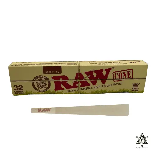 Raw Organic King Size Cones-32 Pack