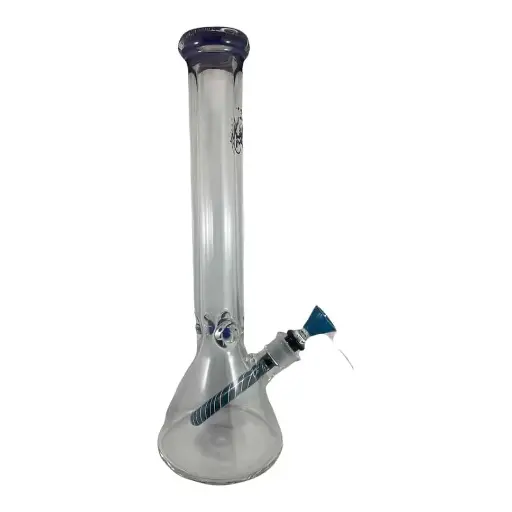 Pulsar 16" Beaker With Colour Accents & Colour Worked Down Stem