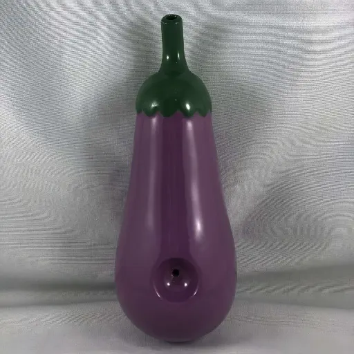 Premium Roast & Toast Ceramic Hand Pipe-Eggplant