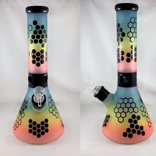 13" Multi Colour Honeycomb Beaker